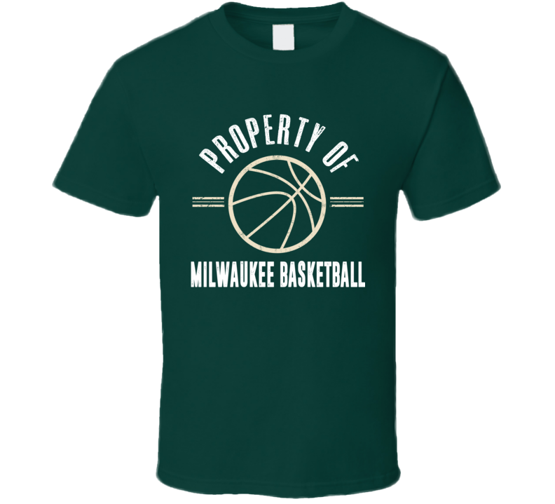 Property Of Milwaukee Basketball Fan Supporter T Shirt