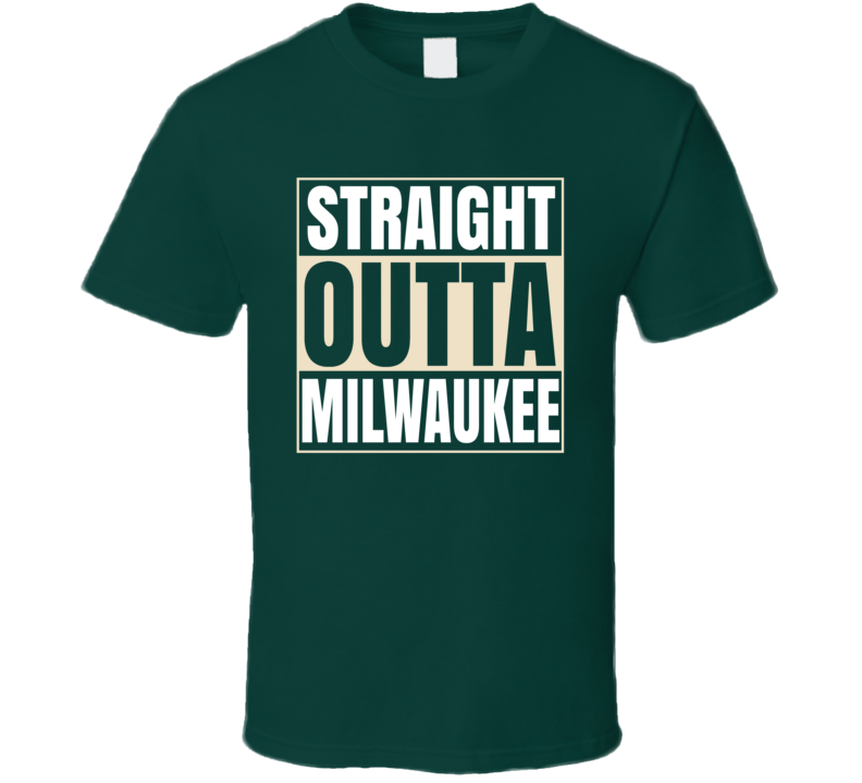 Straight Outta Milwaukee Basketball T Shirt