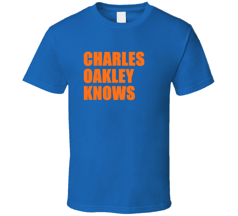 Charles Oakley Knows Retro Vintage New York Basketball T Shirt