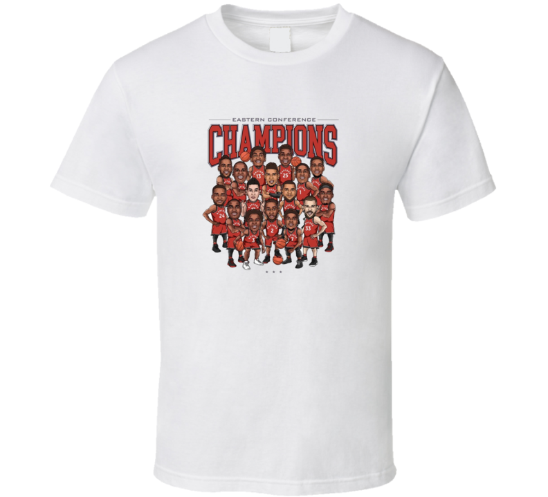Toronto Eastern Conference Champions Caricature Basketball T Shirt T Shirt