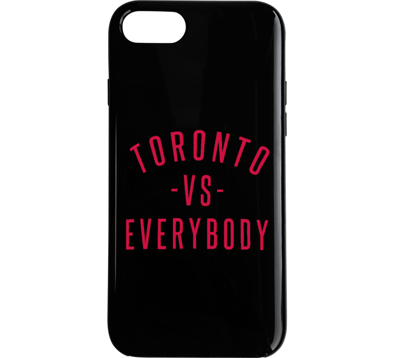 Toronto Vs Everybody Black And Red Playoff Fan Supporter Long Sleeve Phone Case