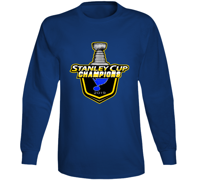 St. Louis Stanley Cup Hockey Blue Long Sleeve