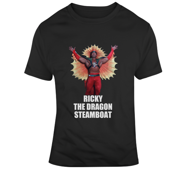 Ricky The Dragon Steamboat Retro Vintage Wrestling T Shirt