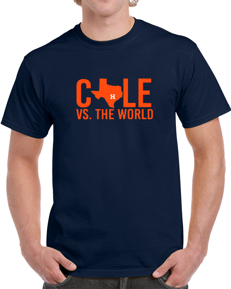 Verlander Cole 2019 Gerrit Cole Vs The World Houston Baseball V2 T Shirt