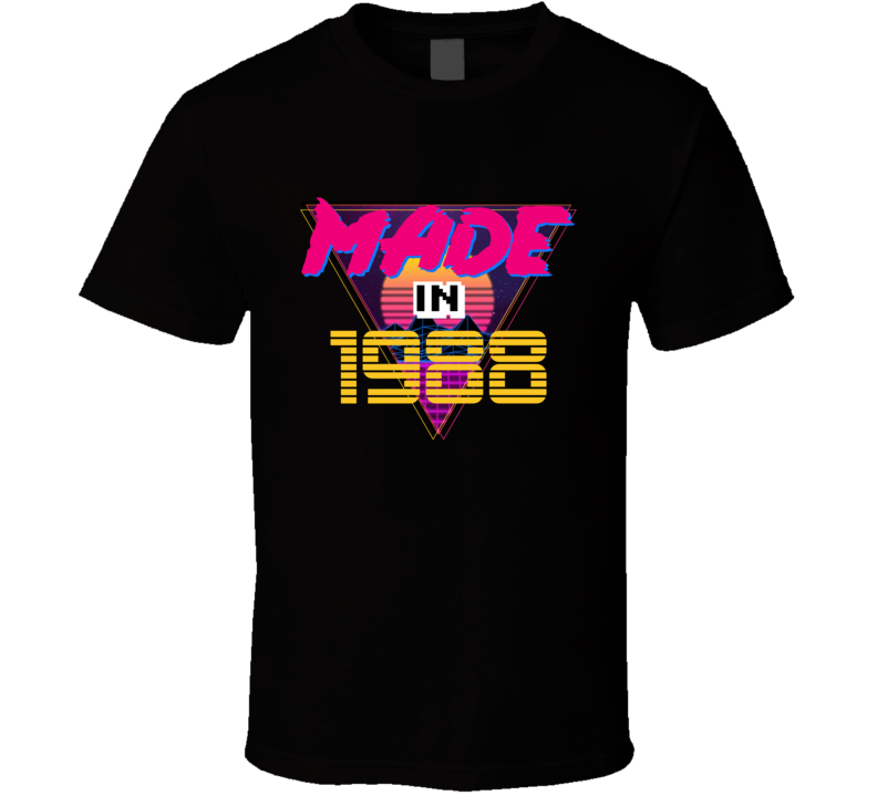 Made In 1988 Retro Vintage Classic Birthday T Shirt