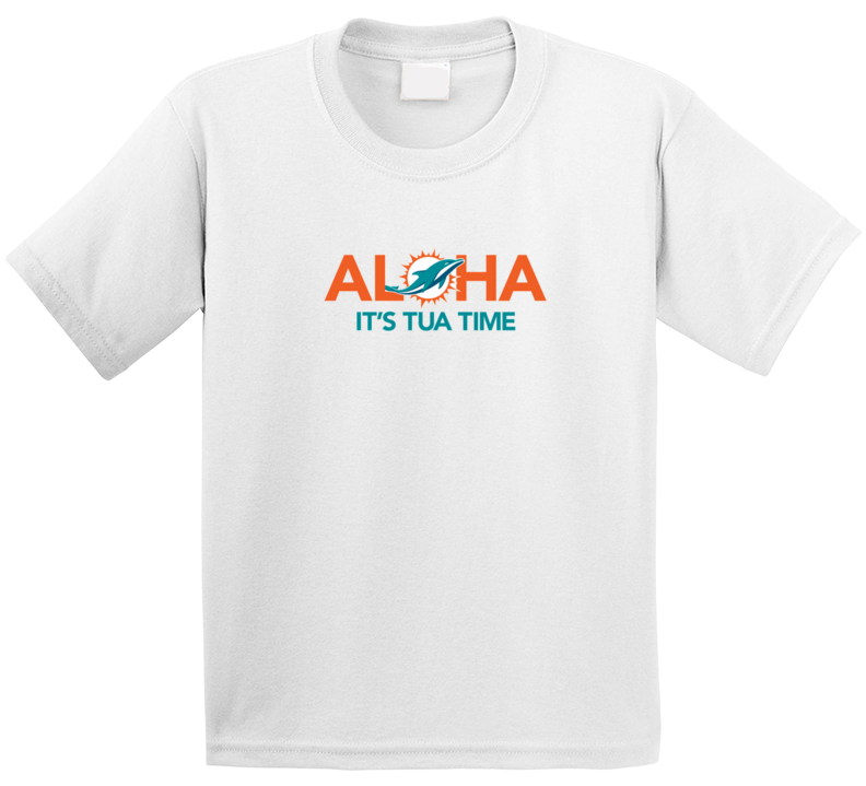Aloha It's Tua Time Tagovailoa Qb Miami Football T Shirt