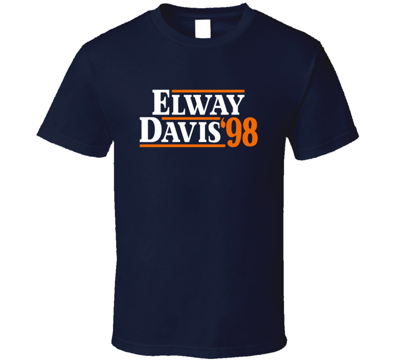 John Elway Terrell Davis 1998 Campaign Denver Football V2 T Shirt