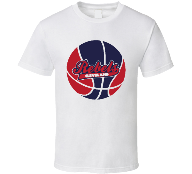 Cleveland Rebels Defunct Professional Team Retro Basketball T Shirt