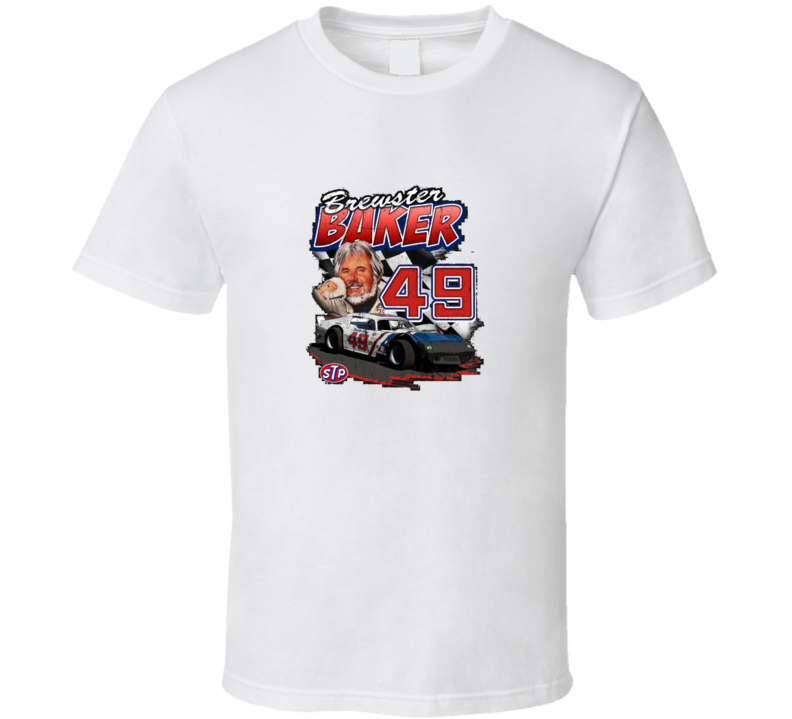 Brewster Baker Kenny Rogers Six Pack Movie Race Car T Shirt