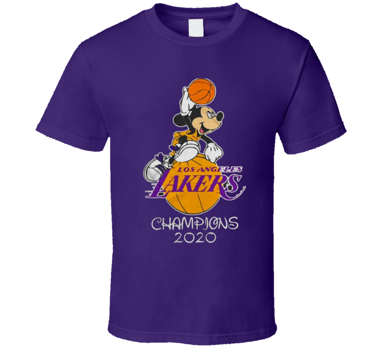 Los Angeles Mickey Bubble Champions Basketball T Shirt
