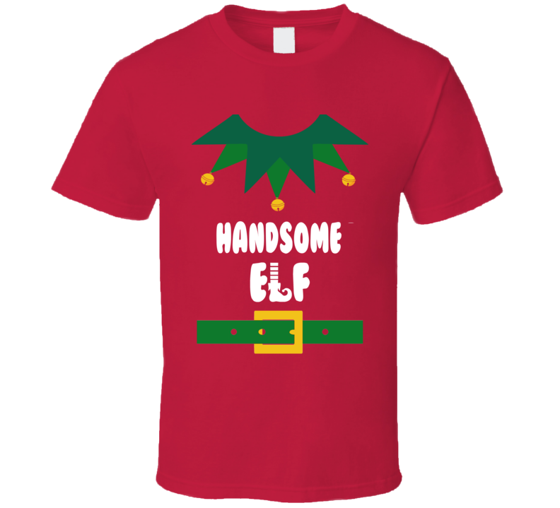 Handsome Elf Funny Christmas Costume T Shirt