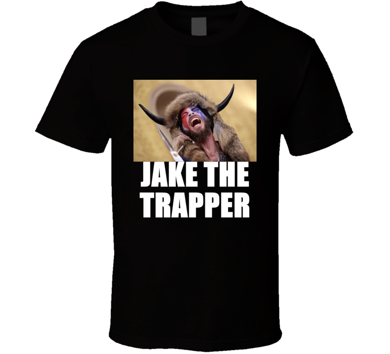 Jake Angel Trapperi Shirtless Horned Man Trump Maga Supporter T Shirt