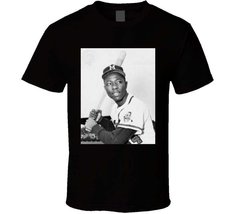 Hank Aaron Tribute Baseball T Shirt
