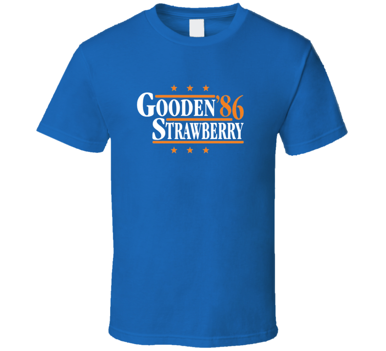 Gooden Strawberry 86 New York Baseball T Shirt