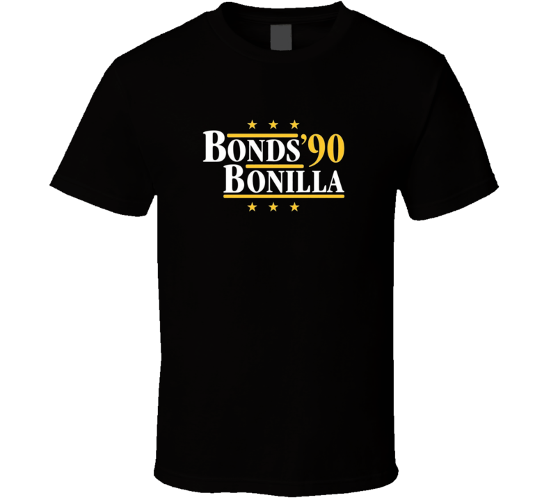 Bonds Bonilla 1990 Pittsburgh Baseball Fan T Shirt