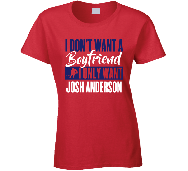 Josh Anderson Montreal Boyfriend Ladies Hockey Fan Ladies T Shirt