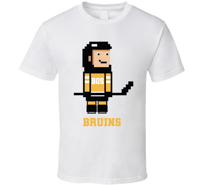 Boston 8  Bit Hockey Fan T Shirt