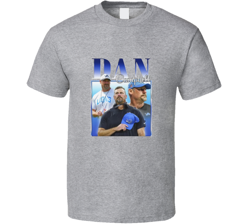 Dan Campbell Coach  Detroit Football T Shirt