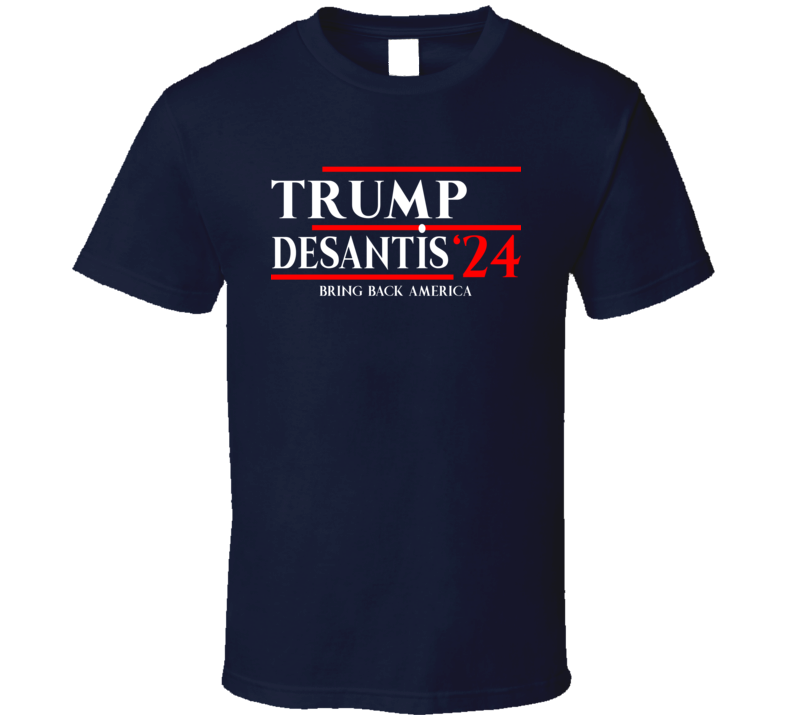 Trump Desantis Political Campaign Presidential T Shirt