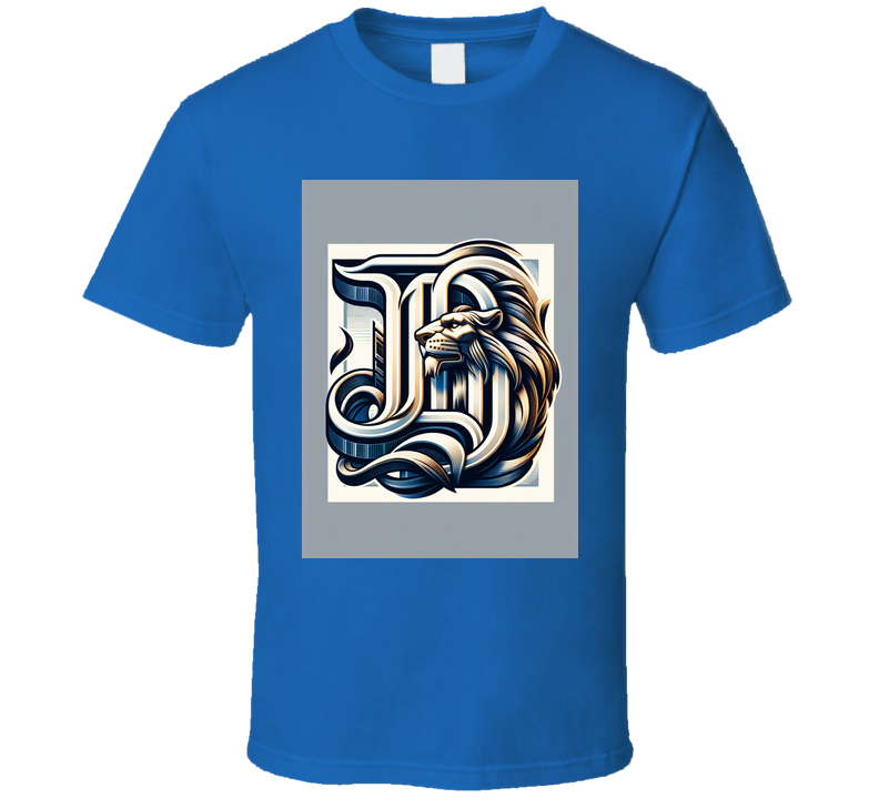 Detroit style D with lion  T Shirt