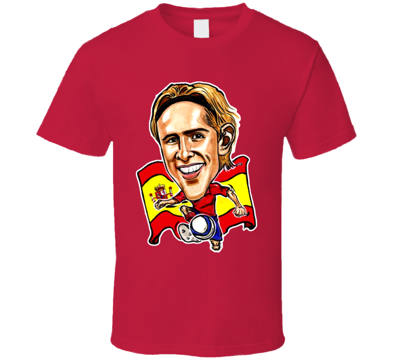 Fernando Torres Caricature Soccer Cool T Shirt