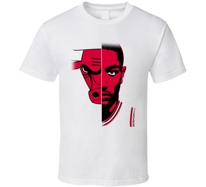 Derick Rose Chicago Basketball Gameface Bull T Shirt