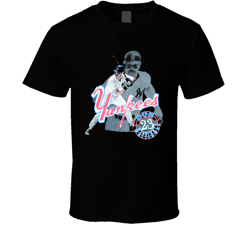Vintage Don Mattingly New York Baseball Bronx Retro T Shirt 