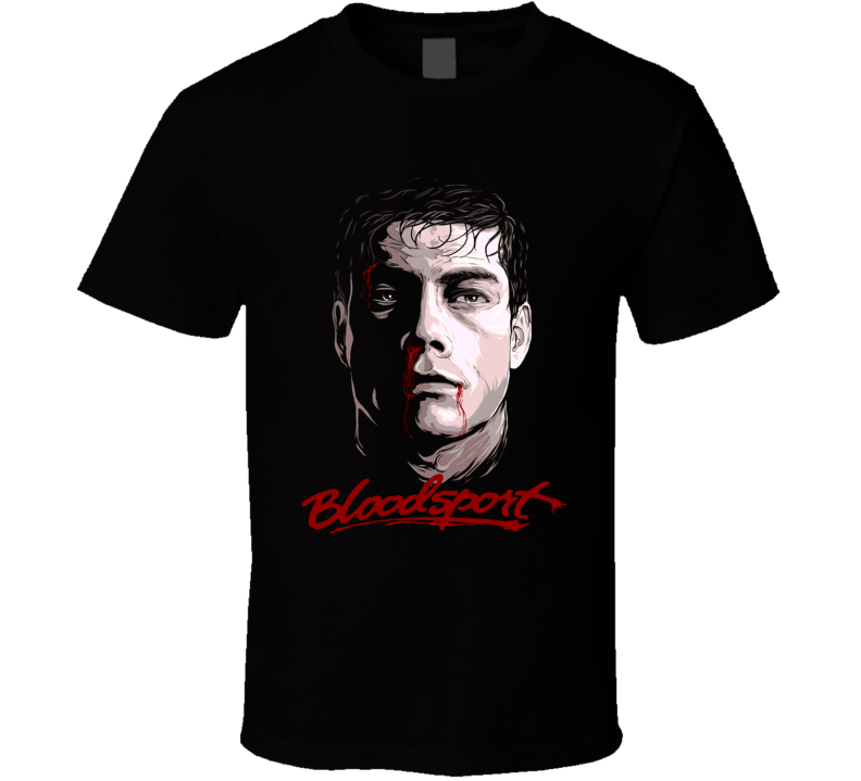 Bloodsport Frank Dux Van Damme Vintage Kickboxing Movie T Shirt