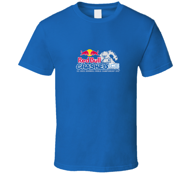 crashed Downhill Red Bull Ice Skating T Shirt