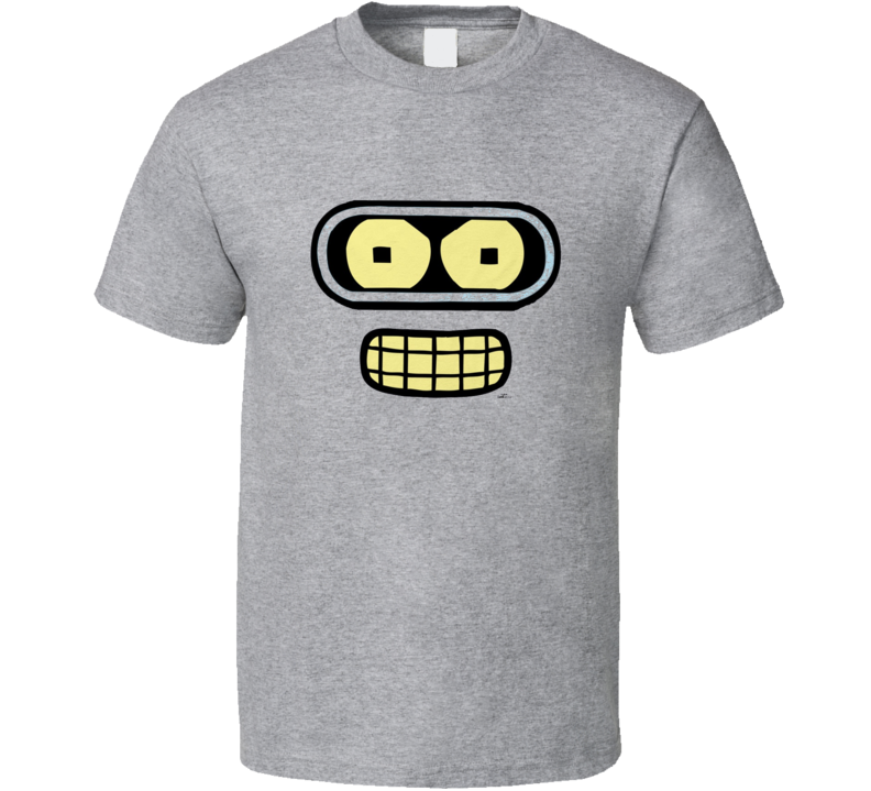 Futurama Bender Face Classic Tv Show T Shirt