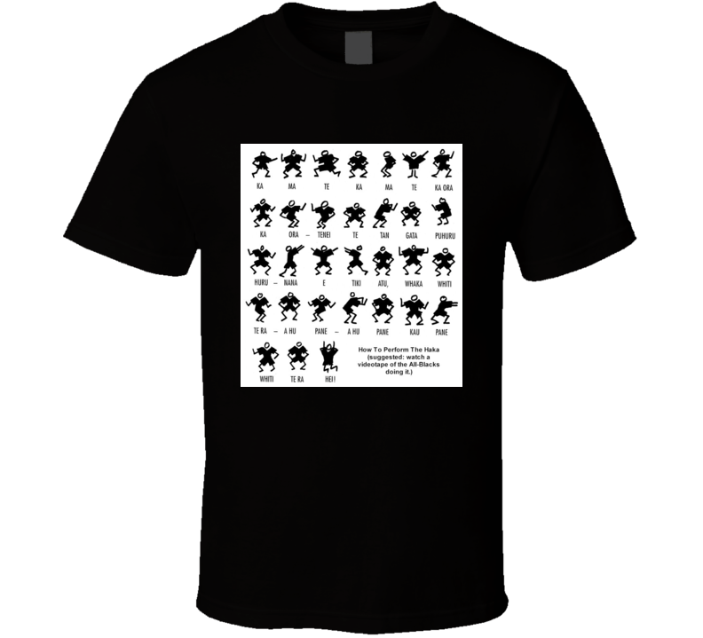 New Zealand All Blacks Haka Dance Rugby T Shirt