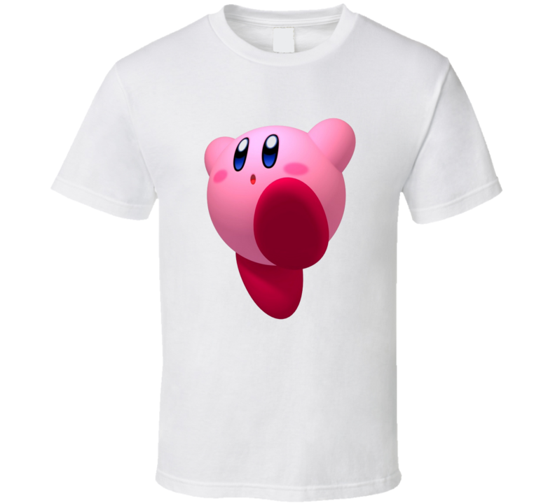 Nintendo Jumping Kirby Vintage Retro Classic Video Game T Shirt