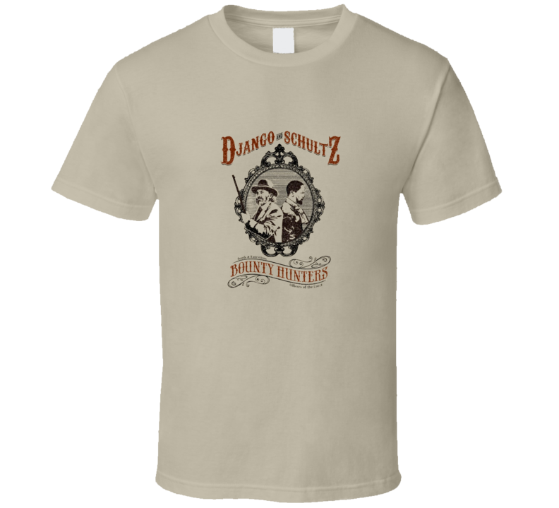Django And Schultz Bounty Hunters Classic Movie T Shirt