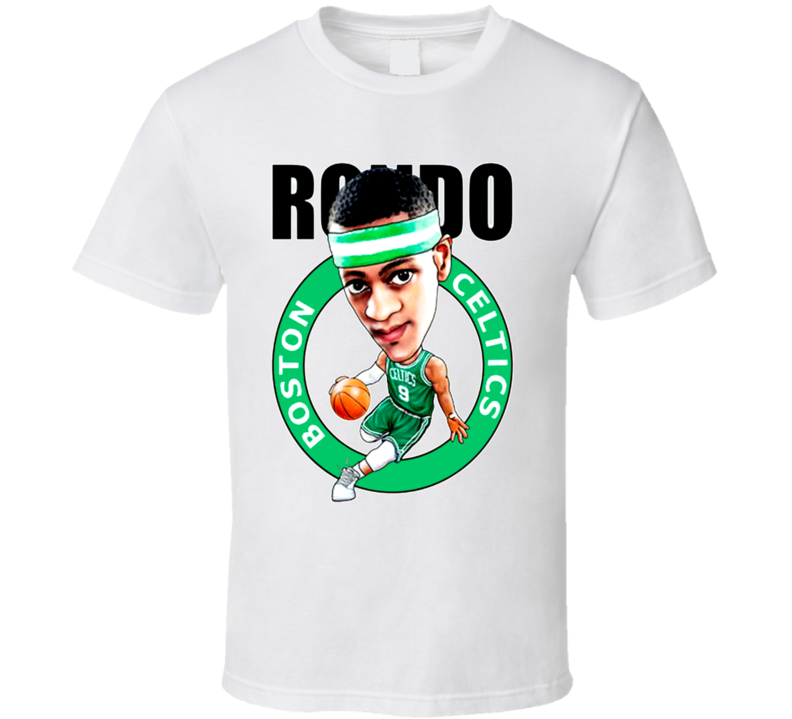 Rajon Rondo Celtics Caricature Basketball T Shirt
