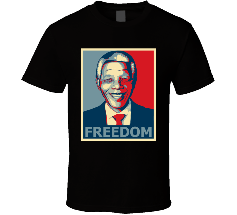 Nelson Mandela Hope Style South African Political Freedom T Shirt