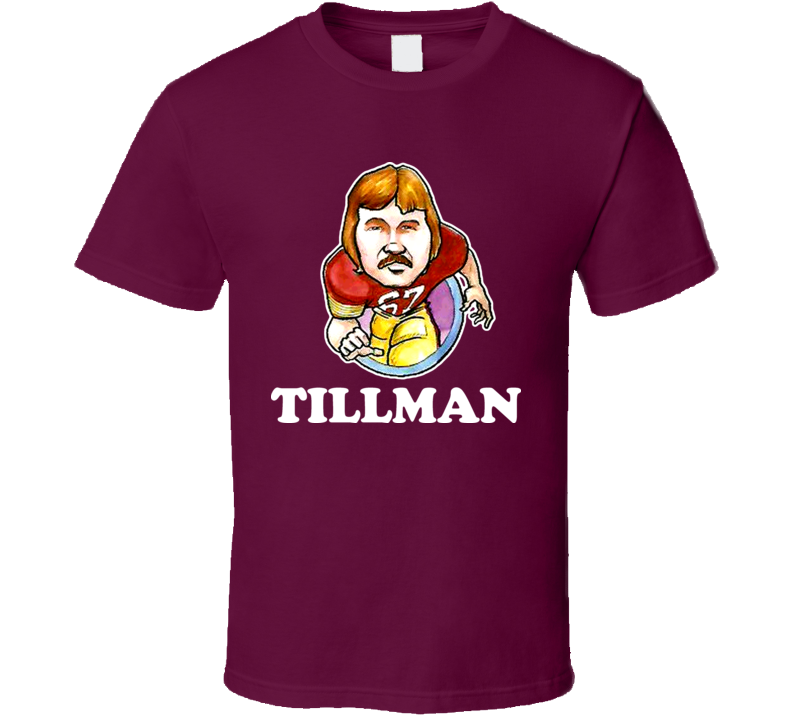 Rusty The King Tillman Washington Football Retro Caricature T Shirt