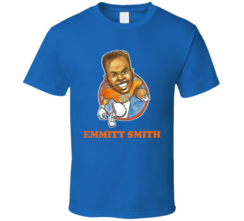 Emmitt Smith Florida Gators College Football Retro Caricature T Shirt