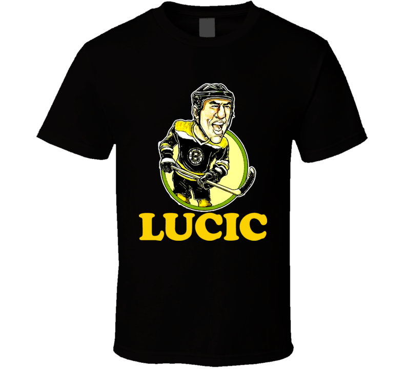 Milan Lucic Boston Hockey Caricature T Shirt