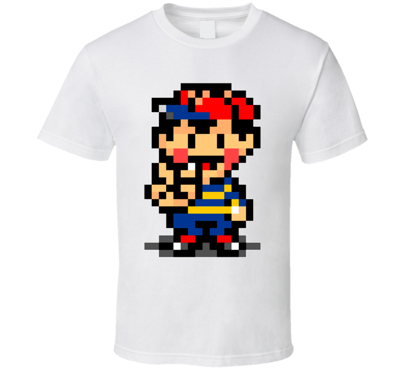 Earthbound Ness SNES Super Nintendo 16 Bit Video Game T Shirt