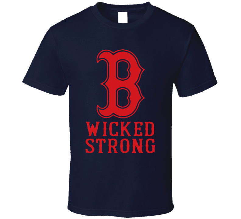 Boston Wicked Strong Charity Fundreaiser Marathon T Shirt