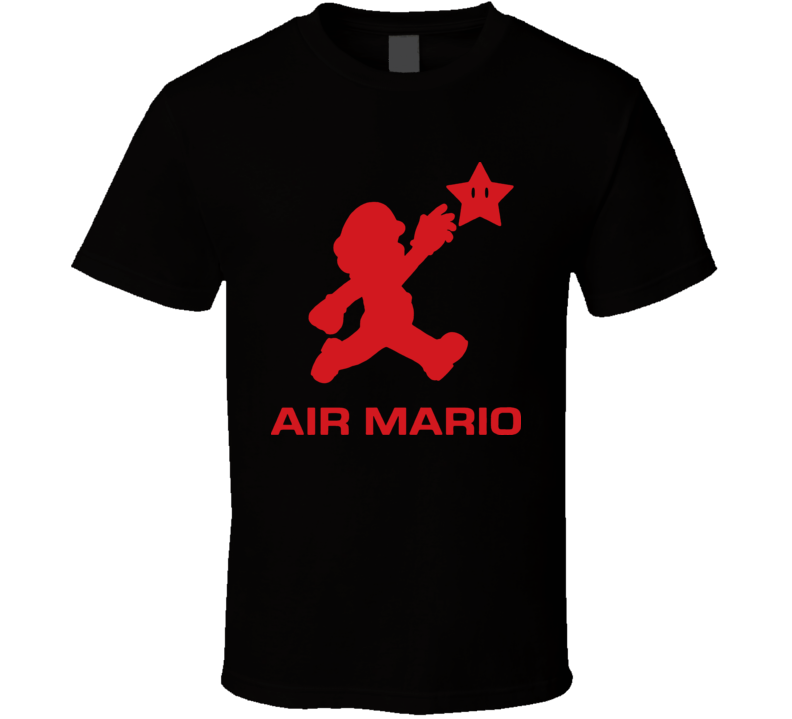 Air Mario Nintendo Jordan Style Video Game T Shirt