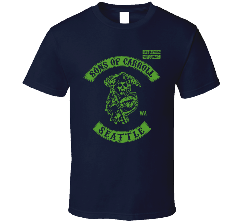 Sons Of Carroll Seattle Anarchy Football Sea Hawk T Shirt