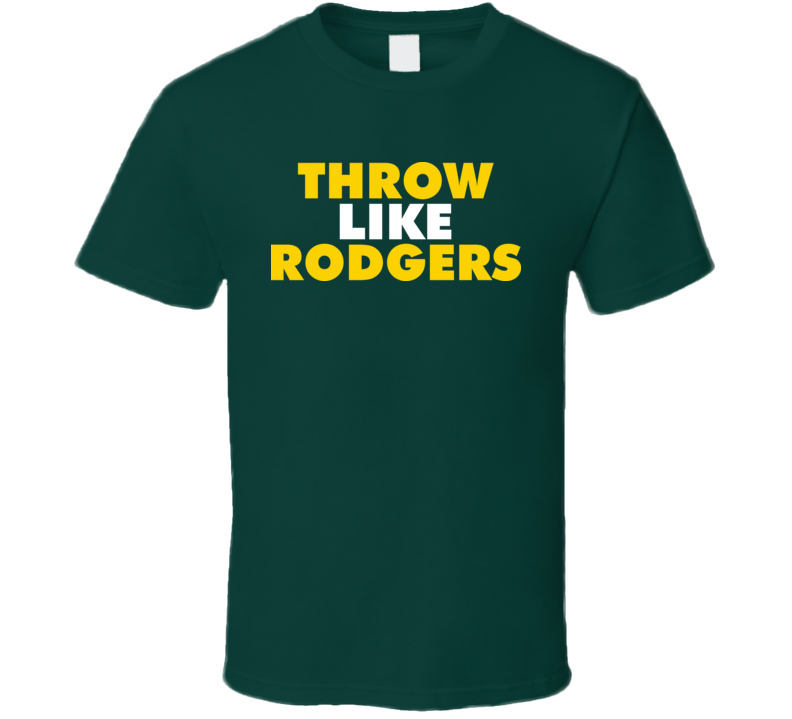 Aaron Rodgers Throw Like Bo Know Style Football Green Bay T Shirt