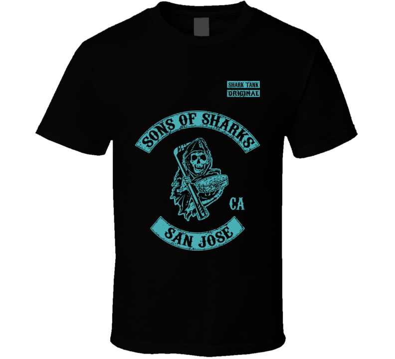 Sons Of San Jose SOA Style Sharks Hockey T Shirt