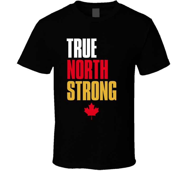 Team Canada 2014 Sochi Olympics Gold Champions True North Strong Hockey T Shirt