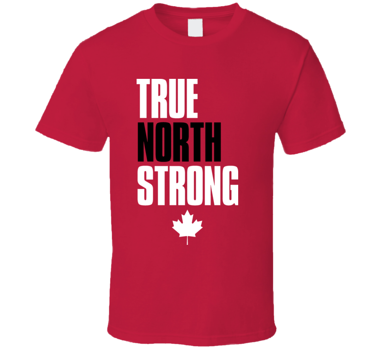 Canada 2014 Sochi Olympics True North Strong Gold Medal Champion Hockey T Shirt