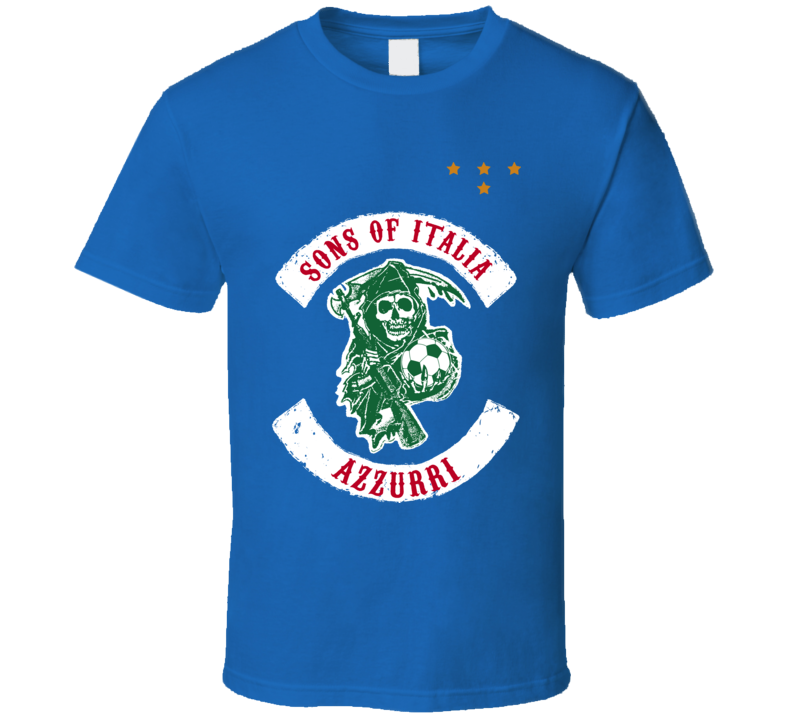 Sons Of Italia Azzurri Soccer Football T Shirt