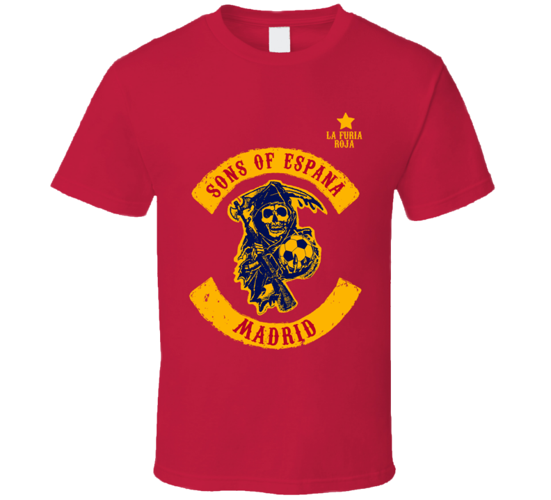 Sons Of Espana Red Fury Soccer Football T Shirt