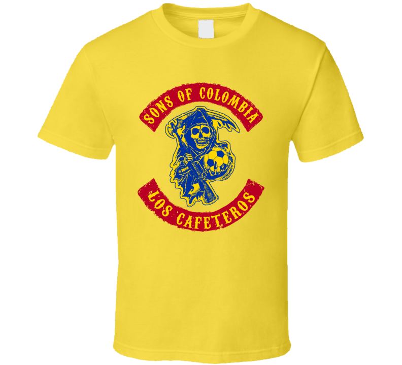Sons Of Colombia Football Soccer Hooligan T Shirt