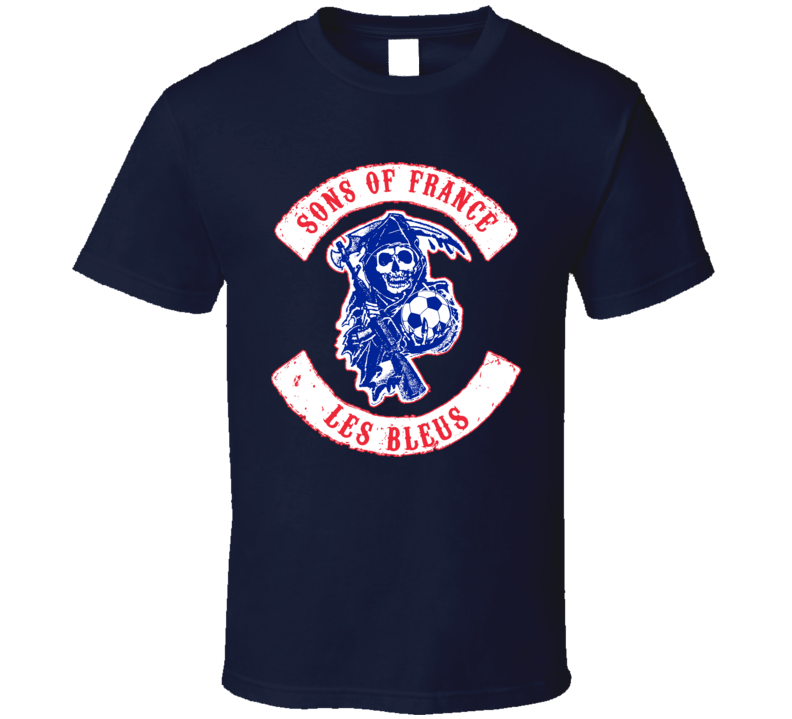 Sons Of France Football Soccer Hooligan T Shirt